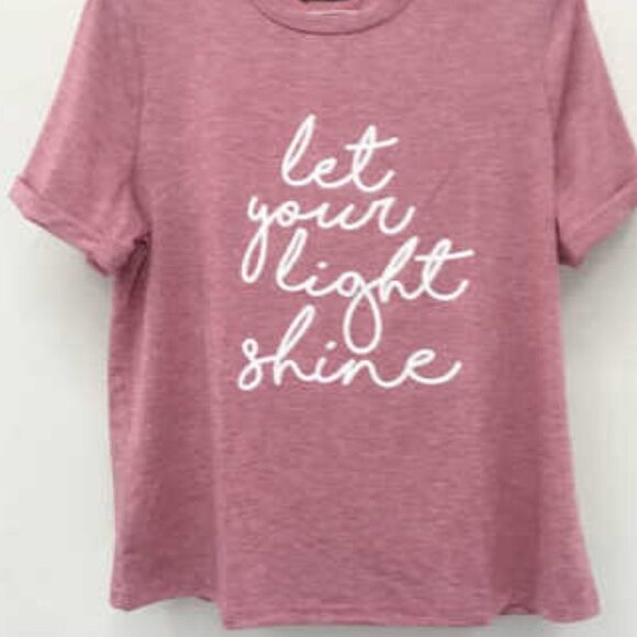 LET YOUR LIGHT SHINE Graphic tee Shirt - Picture 5 of 5